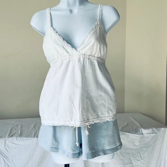 Baby Blue Brandy Melville Knit Shorts - Picture 5 of 5